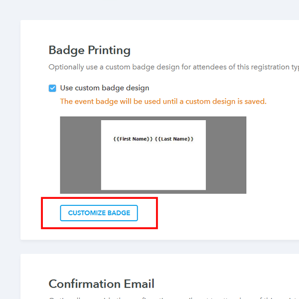 Customize Badge