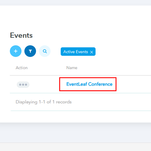 Login to your Eventleaf account and open an existing event