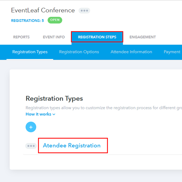 Navigate to Registration Steps