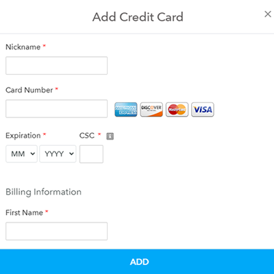 Add Card Details