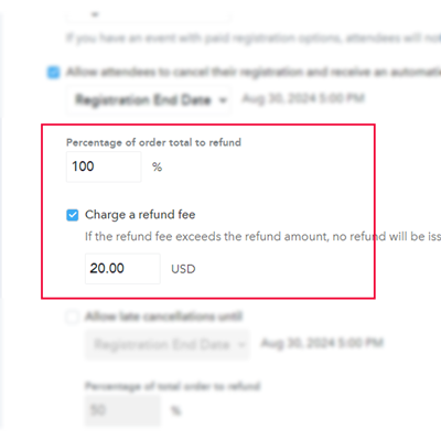 set the Percentage of order total