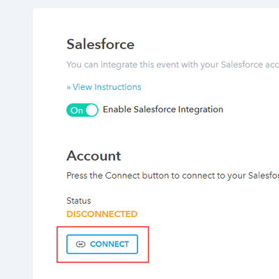 Click on the connect button
