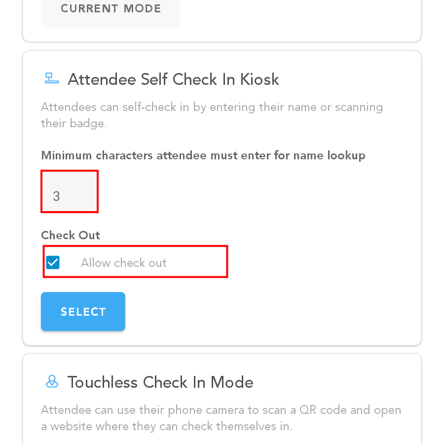 Attendee Self Check In Kiosk